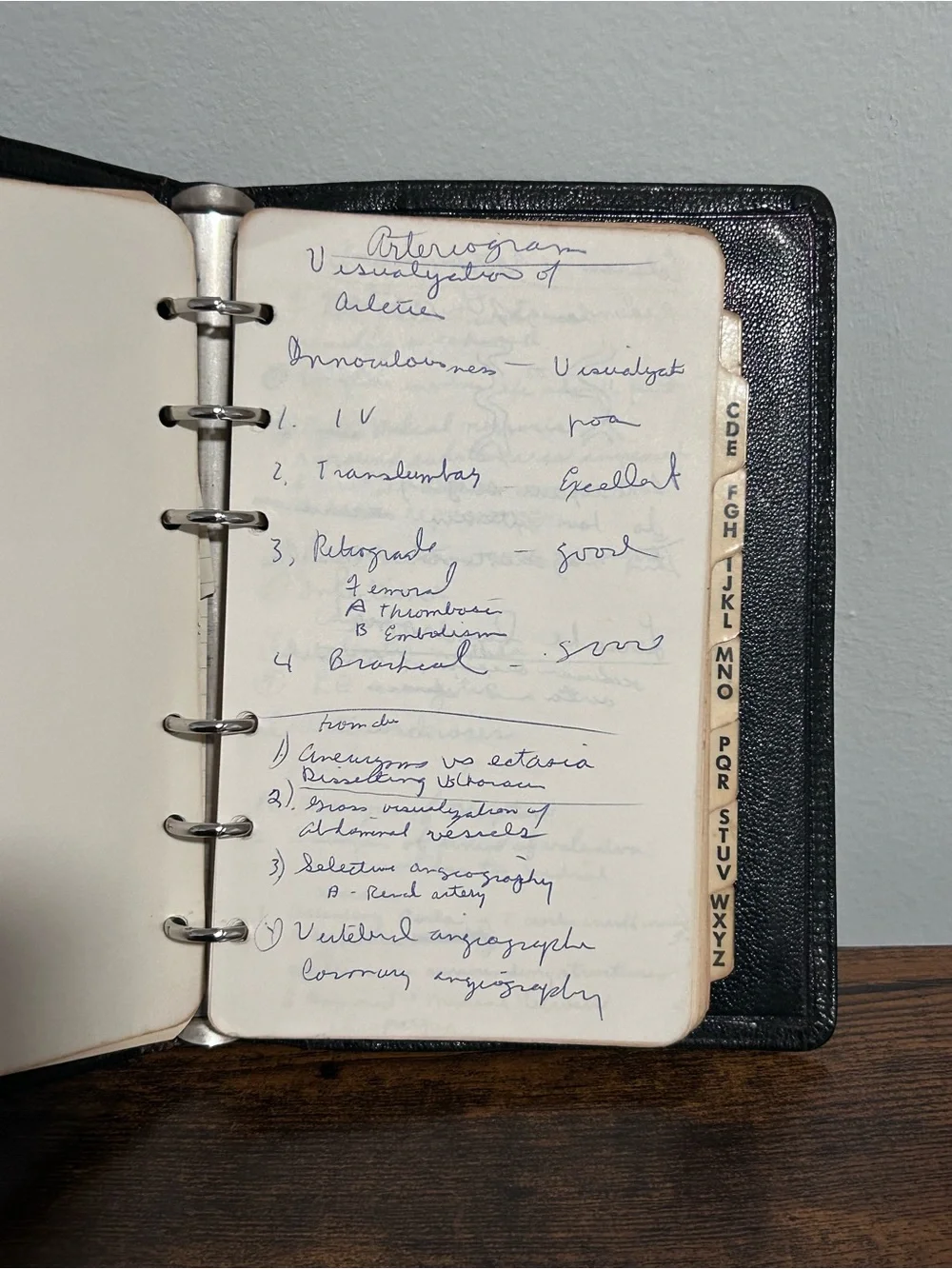 1965 Vintage Medical School Student Notebook Med Notes 1960s Harold Kirkpatrick